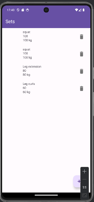 Daily screen